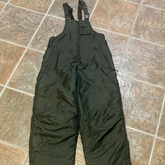 ~iXREME Ski Bib Overalls Medium INSULATED Snow Board Pants Black Style - Picture 1 of 4